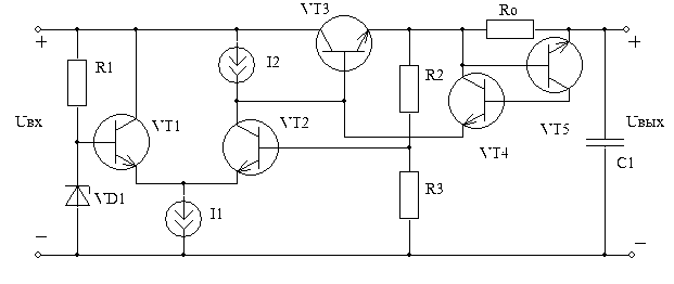 Курсовая работа по теме Проектирование интегрального параметрического стабилизатора напряжения