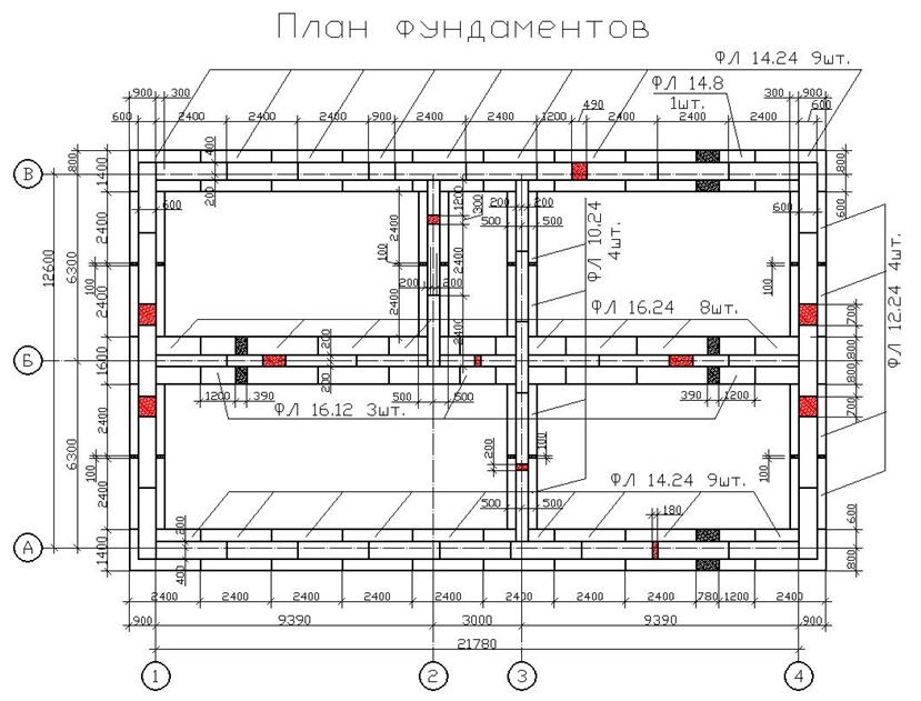 Схема армирования фундамента в автокаде Схема армирования фундамента в автокаде