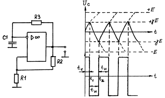 Автоколебательный мультивибратор