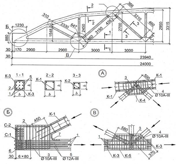 Расчет и конструирование ферм и их узлов
