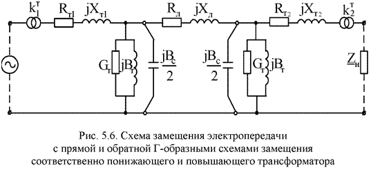 Схема замещение двухобмоточного трансформатора 4 Схема замещение двухобмоточного трансформатора 4