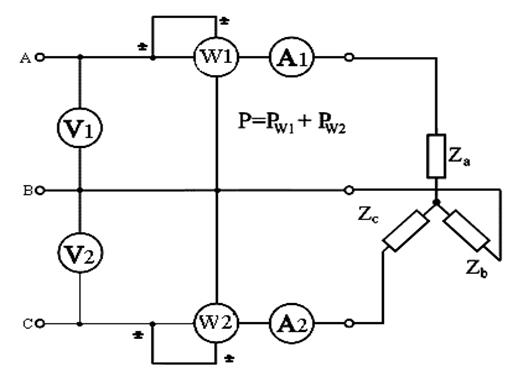 схема включения измерительных