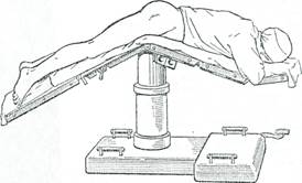 Положение больного на столе