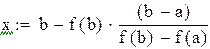 Решение уравнений методом половинного деления mathcad