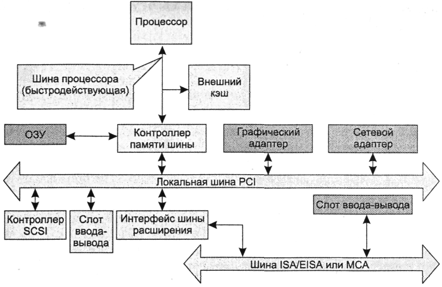 Шинная структура пк. Локальная шина процессора. Структура и стандарты шин пк схемы. Адресная шина микропроцессора. Схема с системной шиной и шиной кэш-памяти.