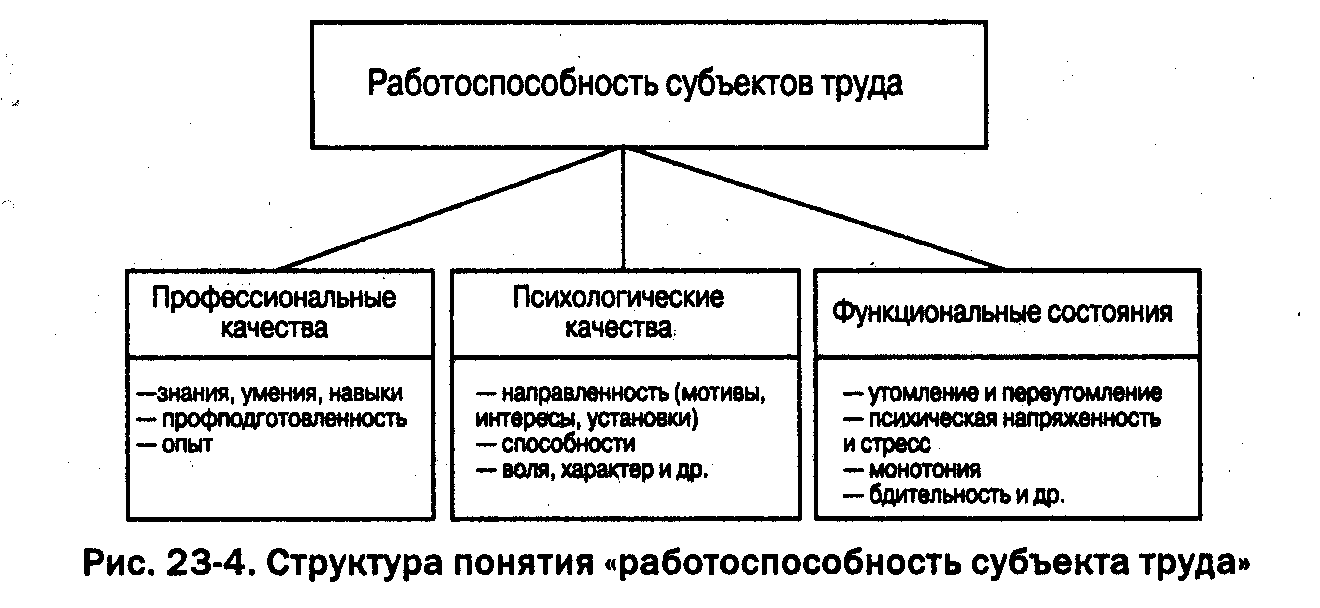 Структура субъекта. Структура субъекта труда. Работоспособность субъекта труда. Структура работоспособность субъекта труда. Виды работоспособности.