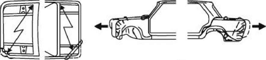 Типы перекосов кузова. Технологическая карта покраски авто. Допустимый перекос кузова одноэтажного. Схема перекоса проемов легкового автомобиля. Допустимый перекос кузова одноэтажного.