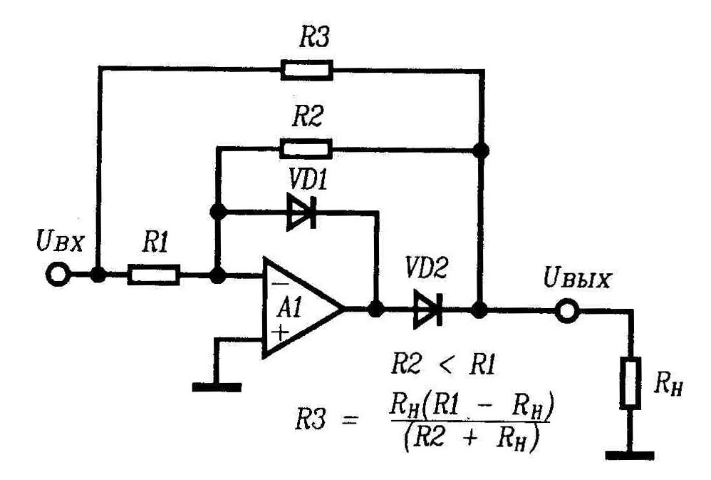 Детектор усилитель. Выпрямитель на операционном усилителе с однополярным питанием. Прецизионный двухполупериодный выпрямитель на ОУ. Выпрямитель сигнала на ОУ. Прецизионный выпрямитель на операционном усилителе схема.