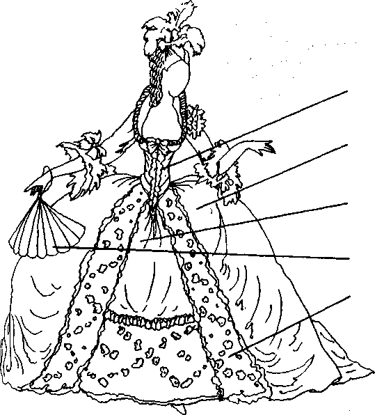 Рисунок одежды бал во дворце. Наряды разных эпох. Костюм 17 века 5 класс. Костюм на бал 17 века. Платья эпохи Барокко рисунок.