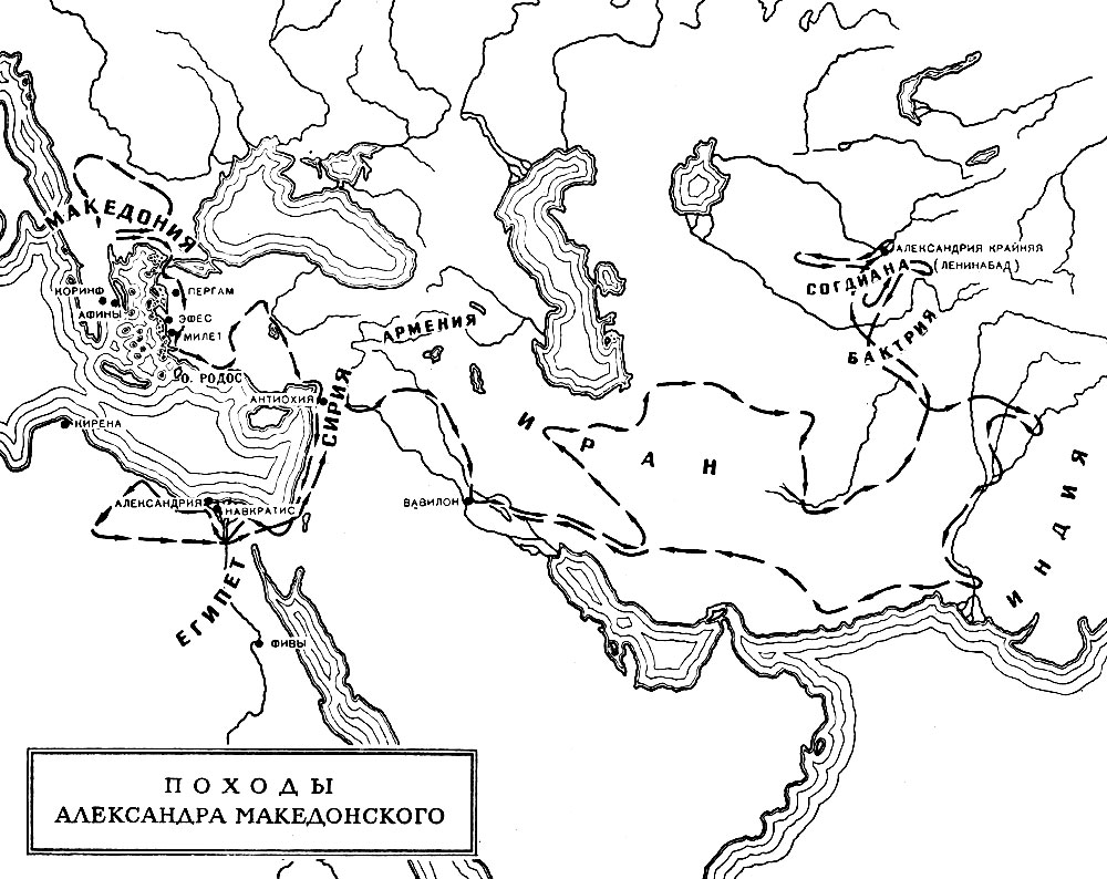 Карта эпохи эллинизма