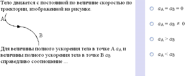 Материальная точка движется по окружности со скоростью на рисунке
