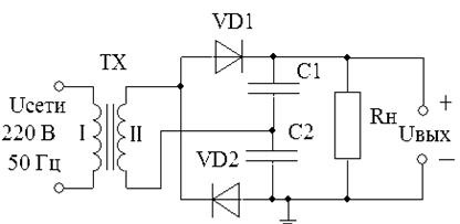 Принципиальная схема удвоителя частоты