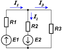 R1 20 r2 30 r3 50. E1 e2 e3 в цепи. R1=r2=2r3 e=100в. E1=3в e2=4в e3=3в r1=1ом r2=2ом r3=3ом. Токи в ветвях i1= 10 а, i2= 2.