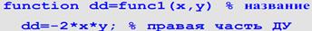 Решение дифференциальных уравнений в частных производных matlab