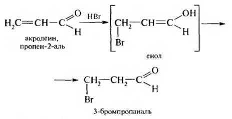 Реакция пропена с бромом. Акролеин+HCL. Акролеин и бромная вода реакция. Акролеин hbr механизм. Пропеналь акролеин.