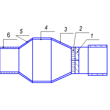 Кольцевой канал. Фильтр сетчатый конусный НТ-325-68.