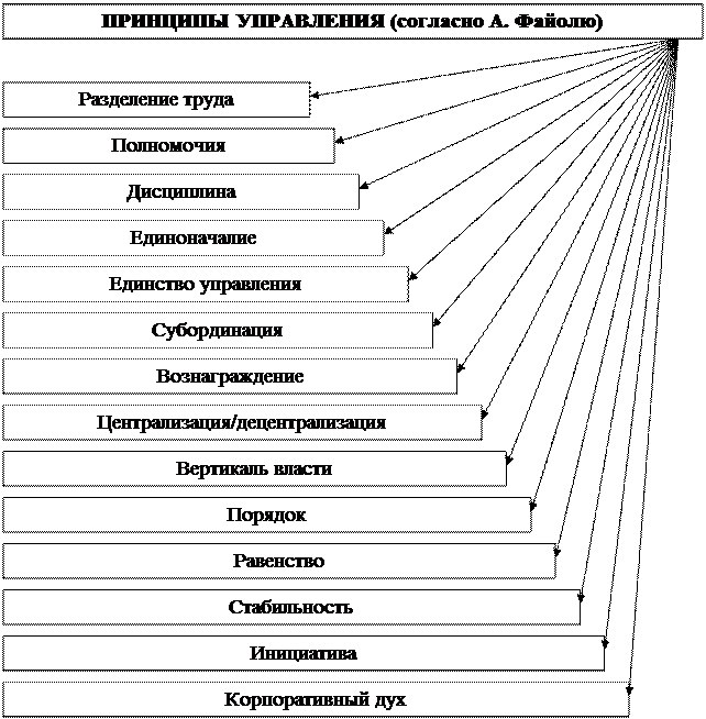 Принципы управления разработаны школой. Принципы управления разработаны школой