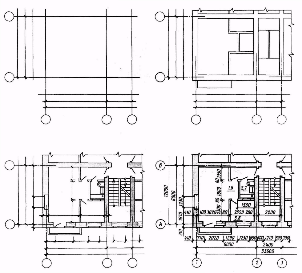 Вид в плане на чертеже
