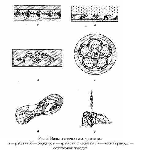 Ковровая клумба эскиз