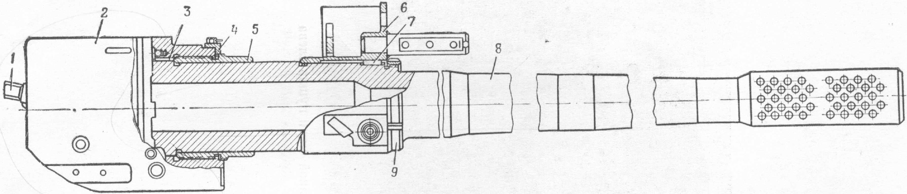 Схема клинового затвора орудия