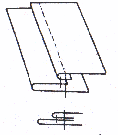 Обтачной шов схема
