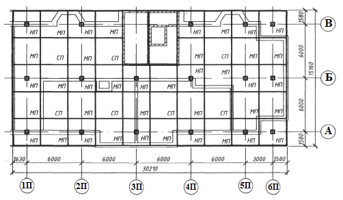 план каркасного здания
