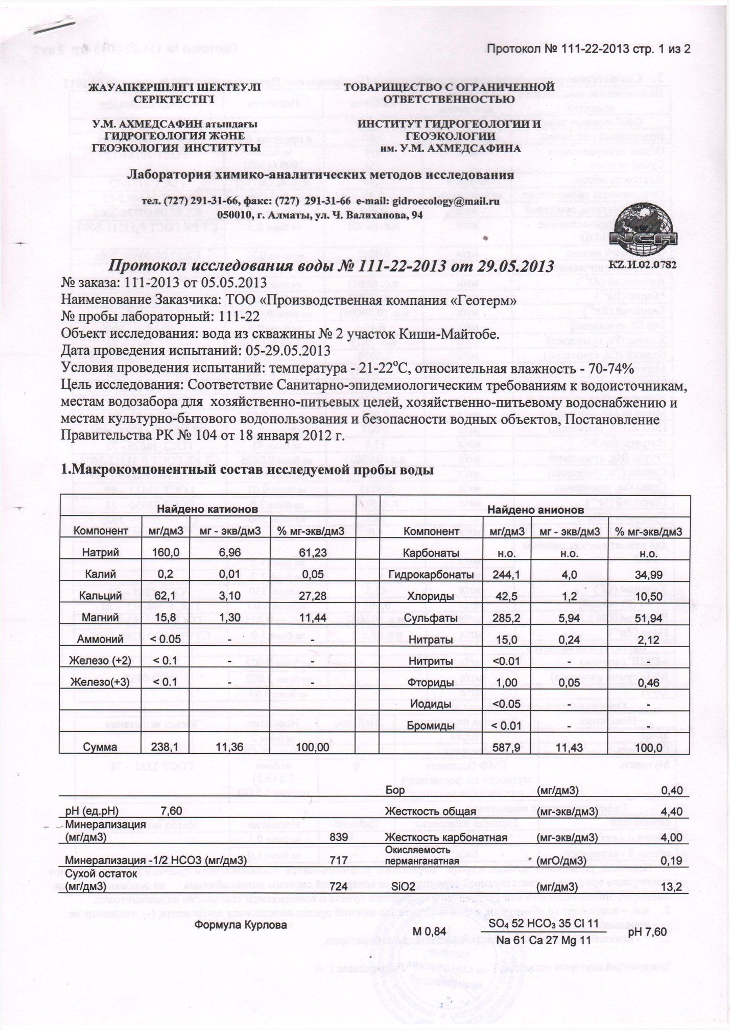 Анализ воды из скважины рейтинг лабораторий