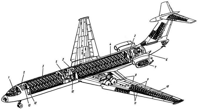 Ил 62м схема салона