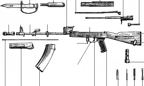 Подробные чертежи ак 74