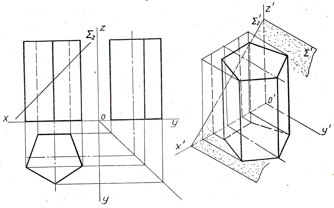 Как нарисовать шестиугольную призму в изометрии