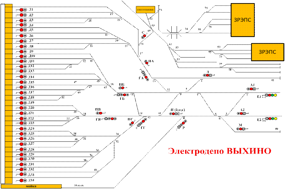 Схема выхино
