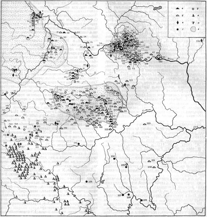 Волго окское междуречье карта