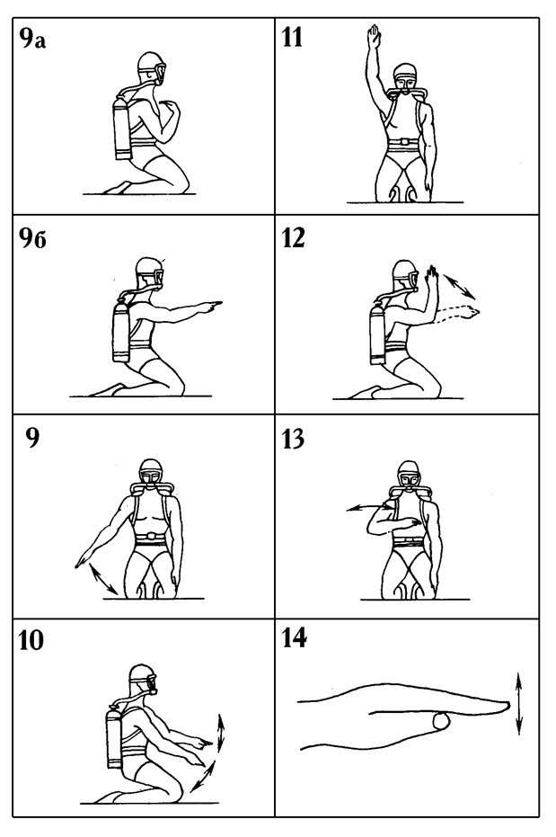 сигналы водолазов. условные водолазные сигналы. водолазные сигналы таблица. сигналы водолазов. условные водолазные сигналы.