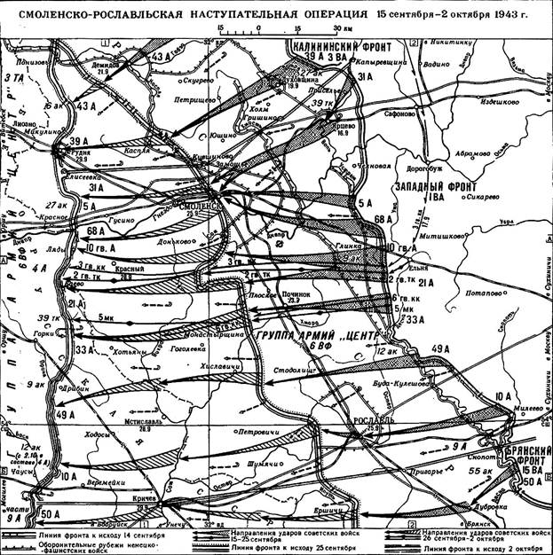 Карта вов 1943 года