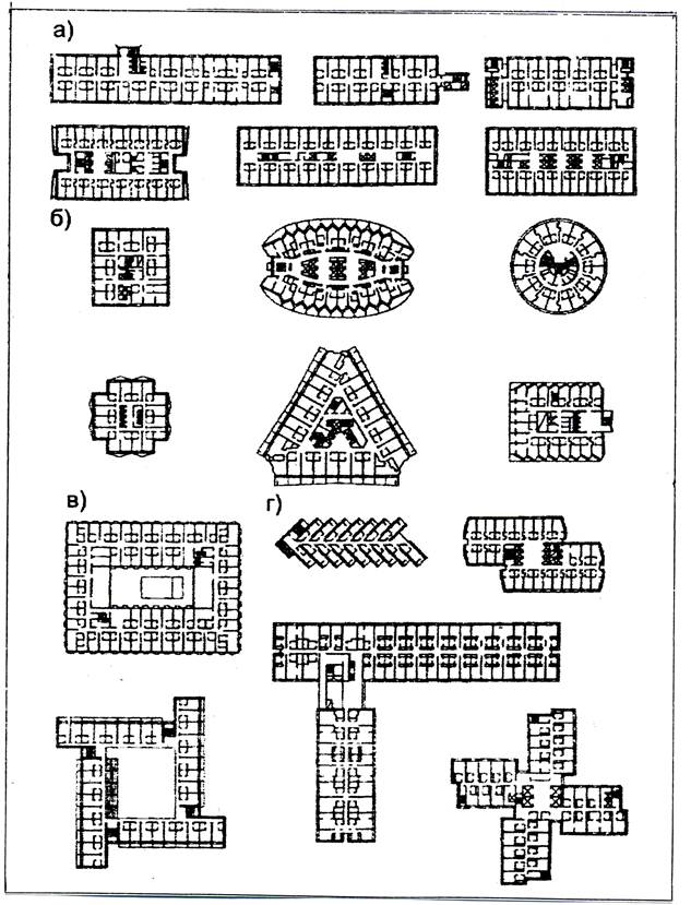 Формы зданий в плане. Точечная планировочная схема здания. Планы зданий сложной конфигурации. План здания. Форма гостиницы здания.