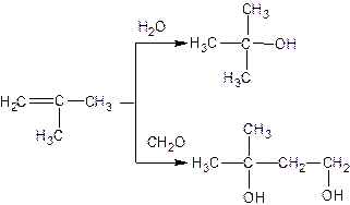 2 метилпропен продукт реакции. 2 Метилпропен-1 гидратация. 2 Метилпропен 2 гидратация. Формальдегида и 2-метилпропена. Гидратация 2 метилпропена 2.