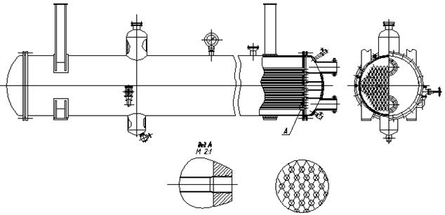 Чертеж кожухотрубчатый испаритель