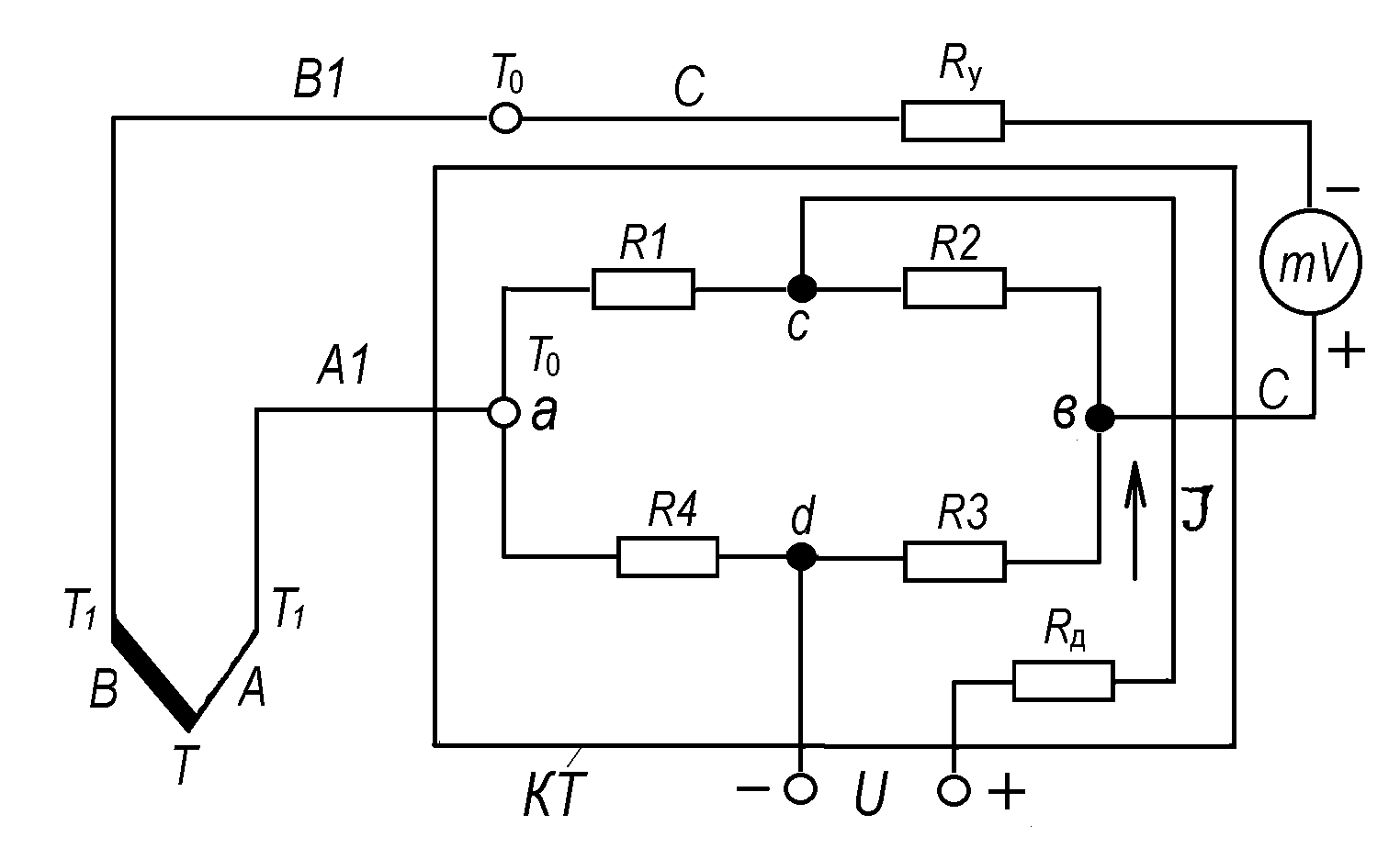 Схемы приборов температуры