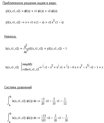 Метод галеркина для уравнений в частных производных