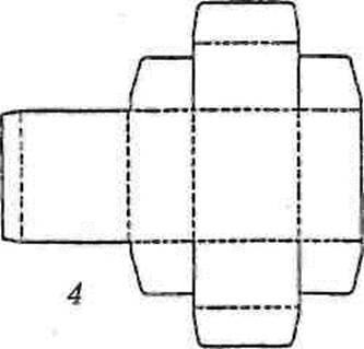 Чертеж развертки спичечного коробка
