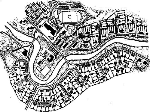 Курсовая проект планировки населенного пункта